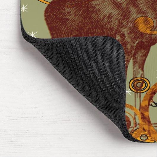 Vintage Elchgeschenke Mousepad (Ecke)