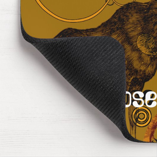 Vintage Elchgeschenke Mousepad (Ecke)