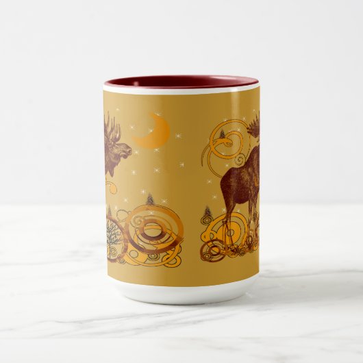 Vintage Elchgeschenke Tasse (Zentrum)