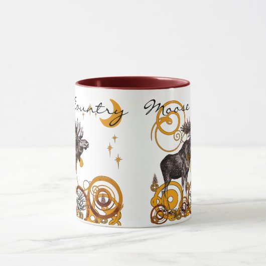 Vintage Elchgeschenke Tasse (Zentrum)