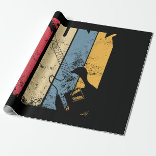 Vintage Electric Guitar Funk Musikfans Geschenkpapier