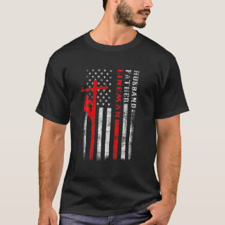 Vintage Electrician Husband Father Lineman Dad Fat T-Shirt