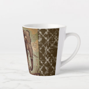 Vintage Elefant , Antiker Elefant, Beigebraun Milchtasse