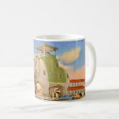 Vintage Elefant Hotel Tasse (VorderseiteRechts)
