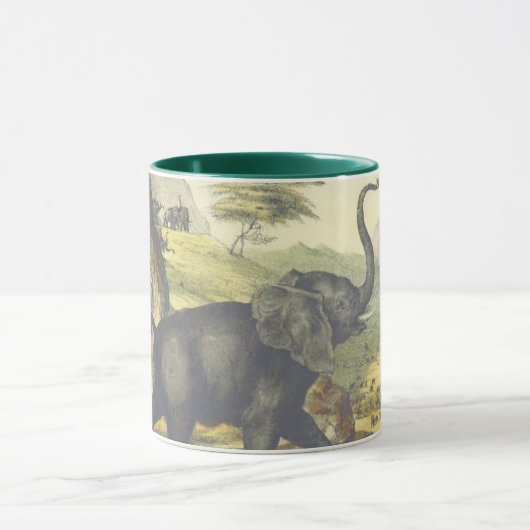 Vintage-Elefant Tasse (Zentrum)