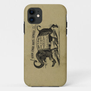 Vintage-Elefanten-Grafik viktorianische Anzeige iPhone 11 Hülle