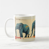 Vintage Elefanten Kaffeetasse (Links)