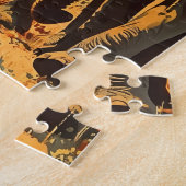 Vintage Elefanten Puzzle (Seite)