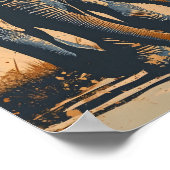 Vintage Elefantenherde: Ruhe in der Natur Poster (Ecke)