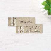 Vintage Elegance Lace on Twine Bombonaiare Tag (Schreibtisch)