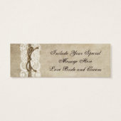 Vintage Elegance Lace on Twine Bombonaiare Tag (Rückseite)