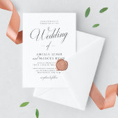 Vintage Elegance Script Wedding Foto Einladung