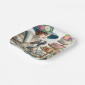 Vintage Elegance Tea Party Paper Plate Pappteller (Gewinkelt)
