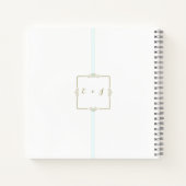 Vintage Elegance Wedding Guest Book Notizblock (Rückseite)