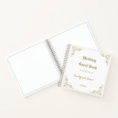Vintage Elegance Wedding Guest Book Notizblock (Innenseite)