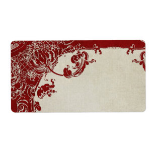 Vintage Elegance Wedding Toile Floral Damask