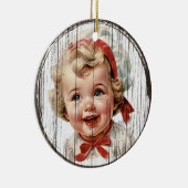 Vintage Elegance - Zeitloser Urlaub Keramik Ornament (Rechts)