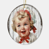 Vintage Elegance - Zeitloser Urlaub Keramik Ornament (Links)