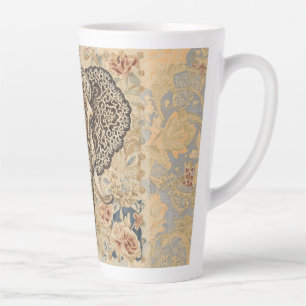 Vintage Elegant, Antiker Elefant, Pfirsich Blau Be Milchtasse