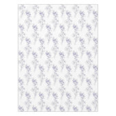 Vintage Elegant Blue Floral Pattern Spring Tischdecke (Vorderseite)