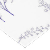 Vintage Elegant Blue Floral Pattern Spring Tischdecke (Schrägansicht)