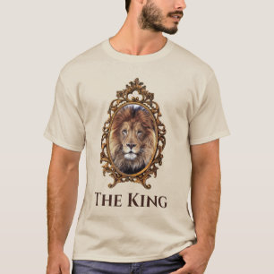 Vintage Elegant Brown Lion King Retro Vater T-Shirt