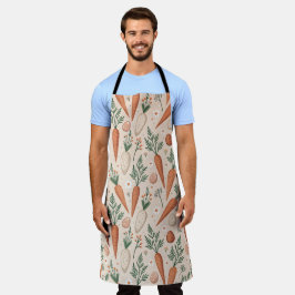 Vintage Elegant Carrots with Blossoms and Tiny Egg Schürze