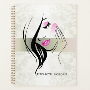 Vintage Elegant, Chic, Spitze, Mädchen-Silhouette  Planer