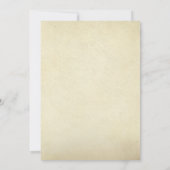 Vintage Elegant, feierliche Hochzeit außerhalb des Save The Date (Rückseite)