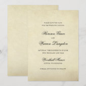 Vintage Elegant, feierliche Hochzeit außerhalb des Save The Date (Vorne/Hinten)