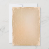 Vintage Elegant Filigree Frame Border Wedding Einladung (Rückseite)