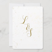 Vintage Elegant Floral Frame Wedding Invitation Einladung (Rückseite)