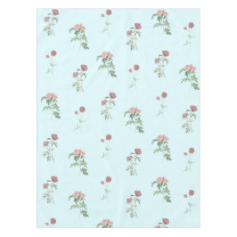 Vintage Elegant Pastel Blue Floral Pattern Spring Tischdecke