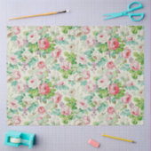 Vintage Elegant Popular Floral Rose Seidenpapier (Basteln)