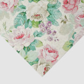 Vintage Elegant Popular Floral Rose Seidenpapier (Ausschnitt)