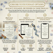 Vintage Elegant Soft Floral Regency Wedding Einladung