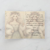 Vintage Elegant Winter Princess Fairytale  Karte (Innenseite)