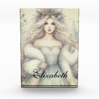 Vintage Elegant Winter Princess Mairytale Fotoblock