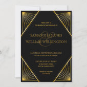 Vintage Elegante Art Deco  Einladung (Vorderseite)