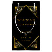 Vintage Elegante Art Deco Kleine Geschenktüte (Vorderseite)