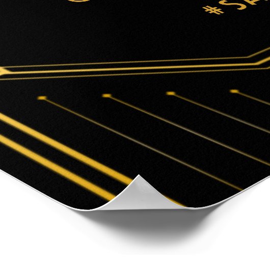 Vintage Elegante Art Deco Poster (Ecke)