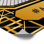 Vintage Elegante Art Deco Poster (Ecke)