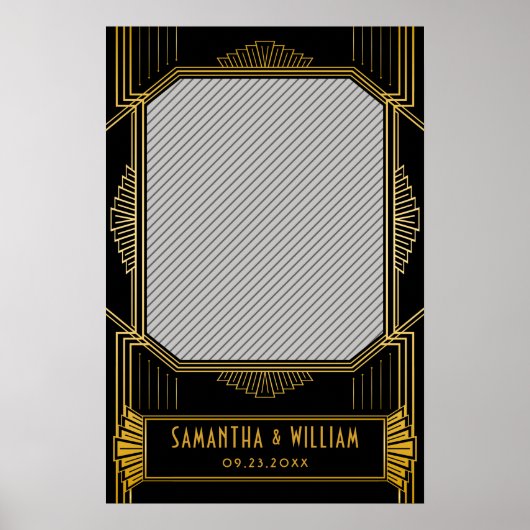 Vintage Elegante Art Deco Poster (Vorne)