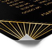 Vintage Elegante Art Deco Poster (Ecke)