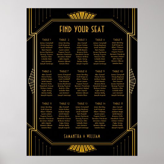 Vintage Elegante Art Deco Schwarzes Meer Poster (Vorne)