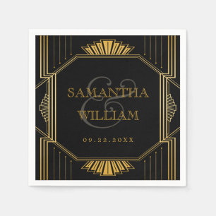 Vintage Elegante Art Deco Serviette