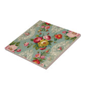 Vintage Elegante Blume Fliese (Seite)