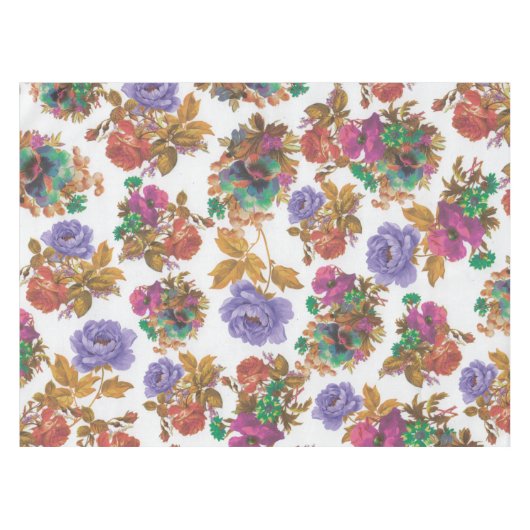 Vintage elegante Blume Tischdecken (Vorderseite (Horizontal))