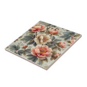 Vintage, elegante Blumen Fliese (Seite)