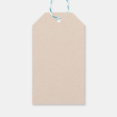 Vintage, elegante Blumen Geschenkanhänger (Rückseite)